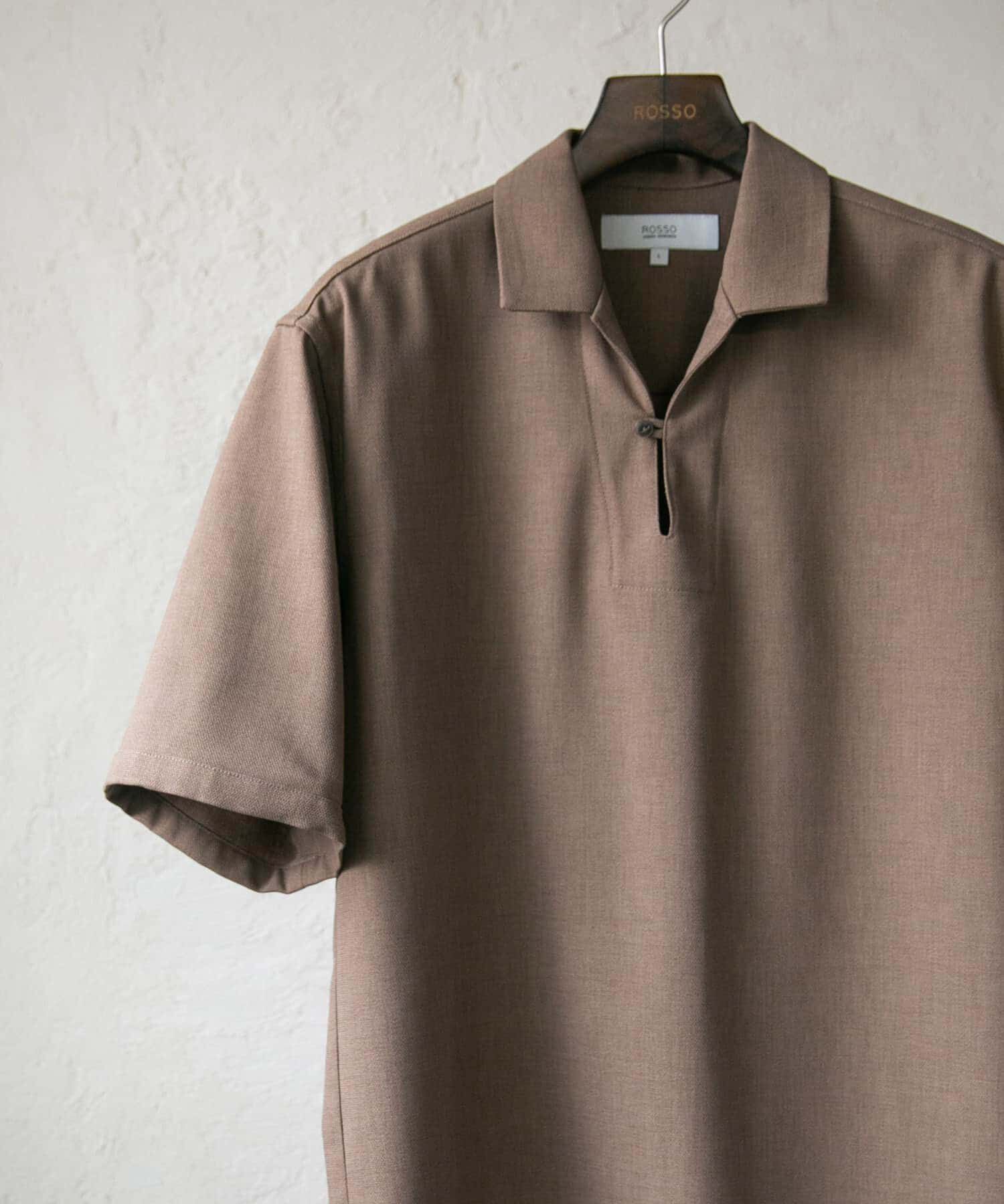 URBAN RESEARCH ROSSO「『WEB限定』『セットアップ対応』パナマ風スキッパーシャツ」|シャツ・ブラウス|