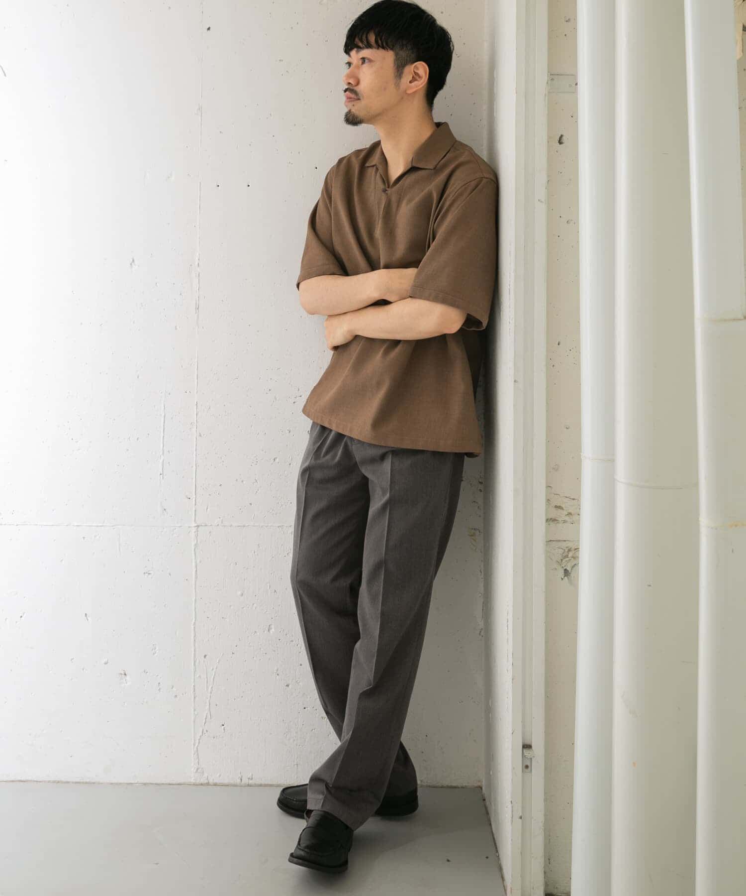 URBAN RESEARCH ROSSO「『WEB限定』『セットアップ対応』パナマ風スキッパーシャツ」|シャツ・ブラウス|