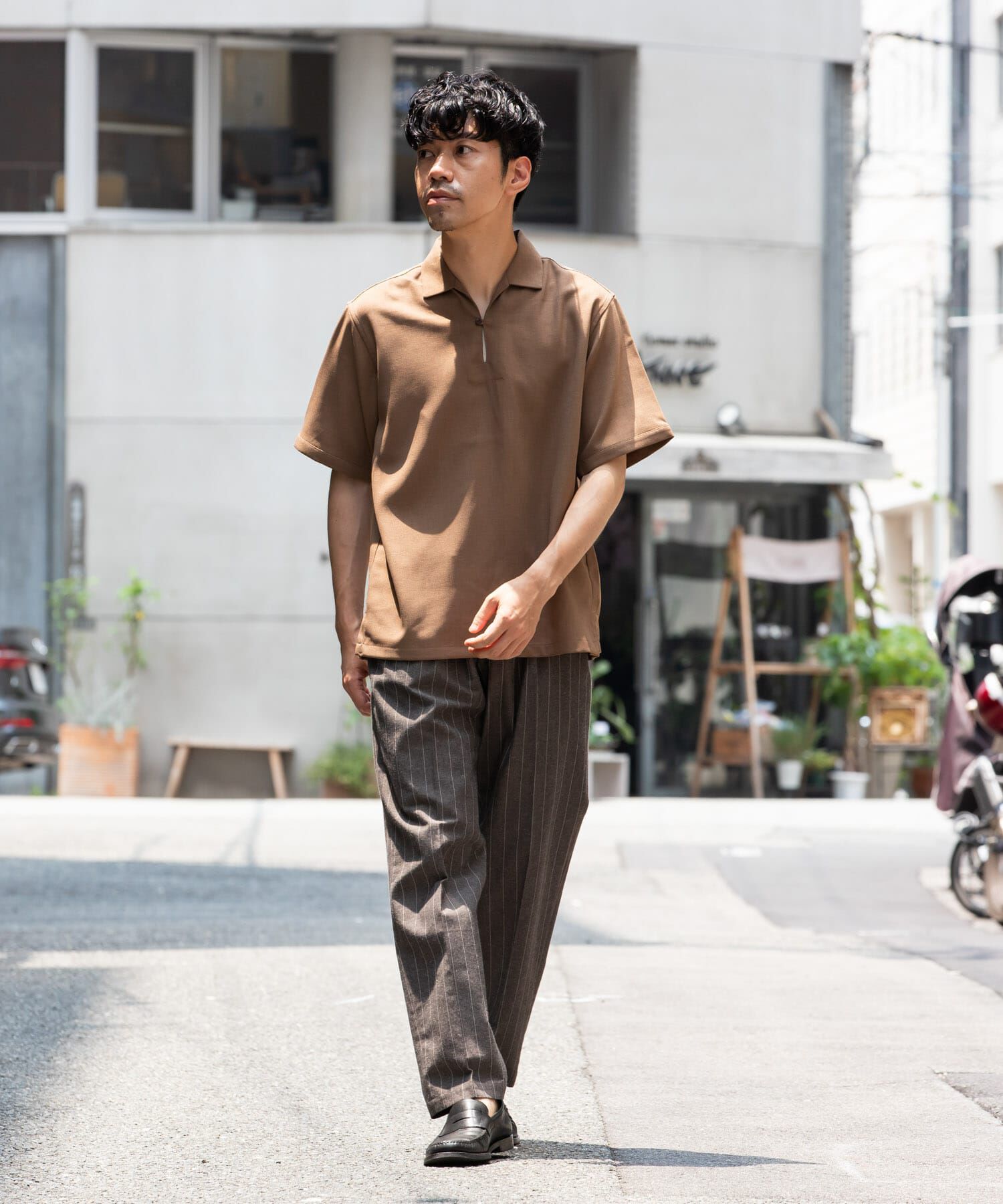 URBAN RESEARCH ROSSO「『WEB限定』『セットアップ対応』パナマ風スキッパーシャツ」|シャツ・ブラウス|