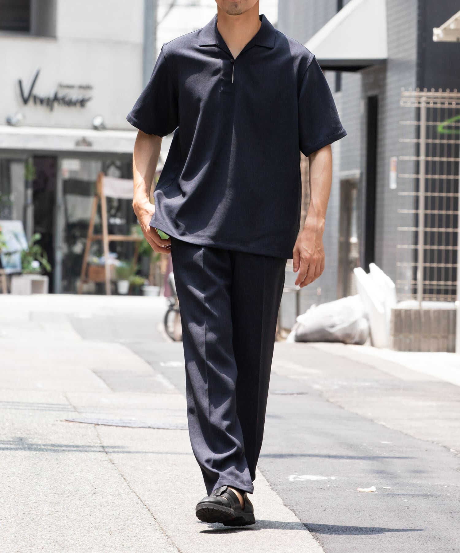 URBAN RESEARCH ROSSO「『WEB限定』『セットアップ対応』パナマ風スキッパーシャツ」|シャツ・ブラウス|