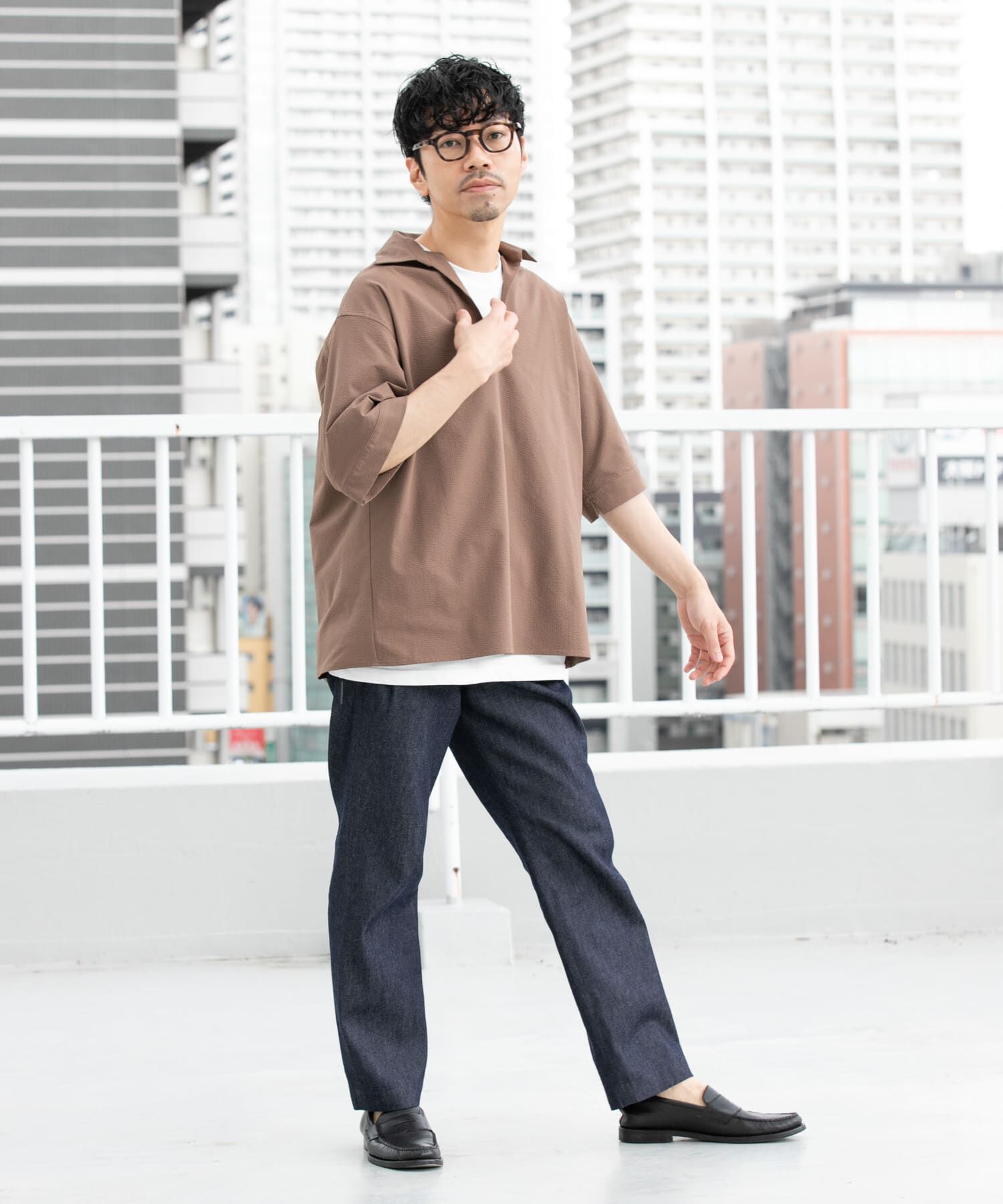 URBAN RESEARCH ROSSO「『WEB限定』『ｾｯﾄｱｯﾌﾟ対応/XLｻｲｽﾞあり』ｼｱｻｯｶｰｽｷｯﾊ 」|シャツ・ブラウス|