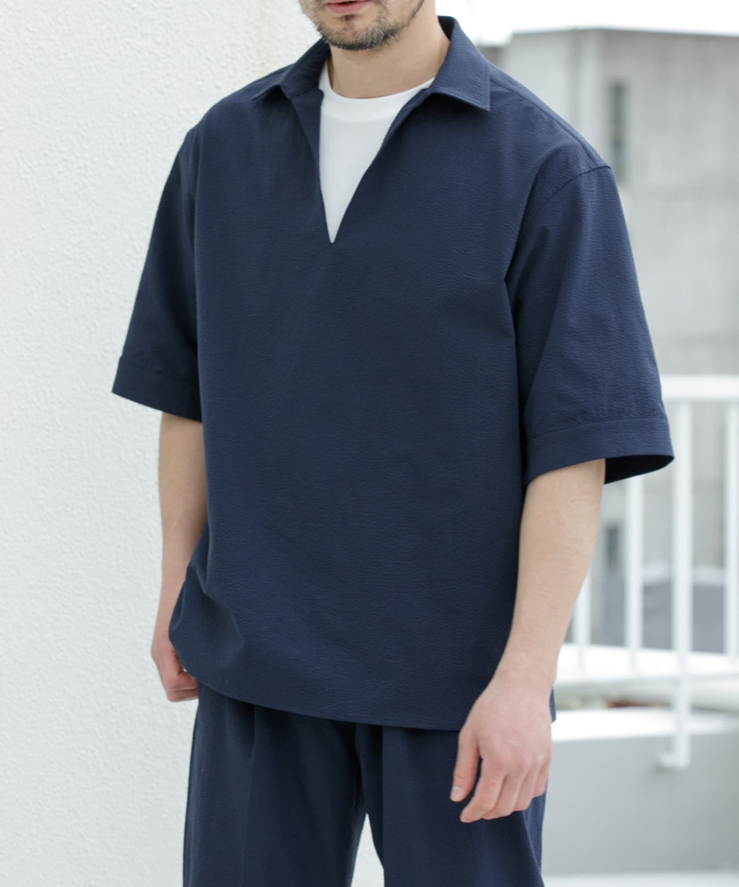 URBAN RESEARCH ROSSO「『WEB限定』『ｾｯﾄｱｯﾌﾟ対応/XLｻｲｽﾞあり』ｼｱｻｯｶｰｽｷｯﾊ 」|シャツ・ブラウス|