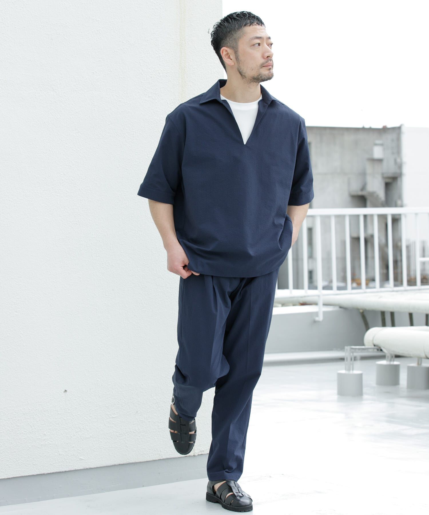 URBAN RESEARCH ROSSO「『WEB限定』『ｾｯﾄｱｯﾌﾟ対応/XLｻｲｽﾞあり』ｼｱｻｯｶｰｽｷｯﾊ 」|シャツ・ブラウス|