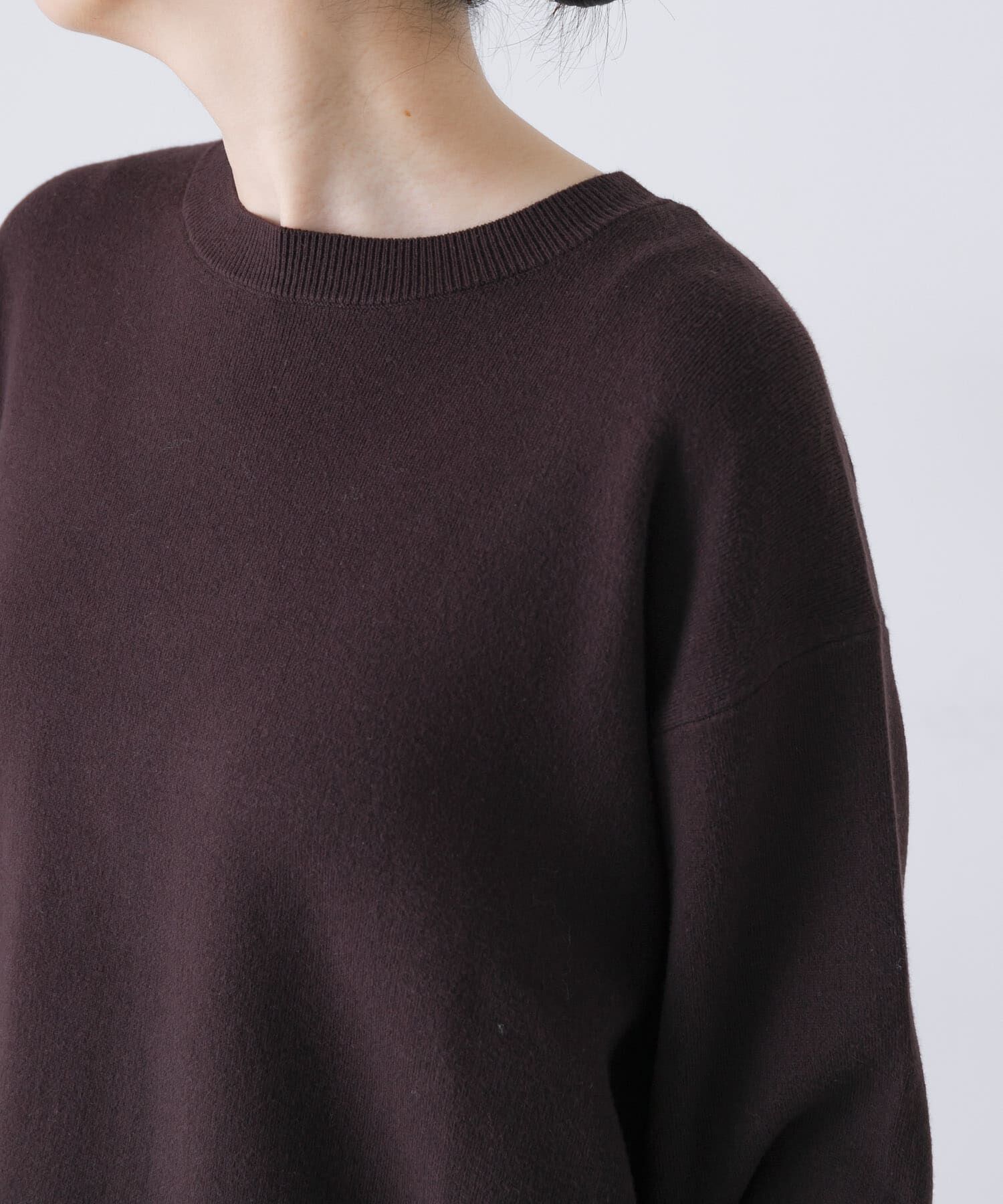 かぐれ「コットンカシミヤプルオーバー」|ニット・セーター|