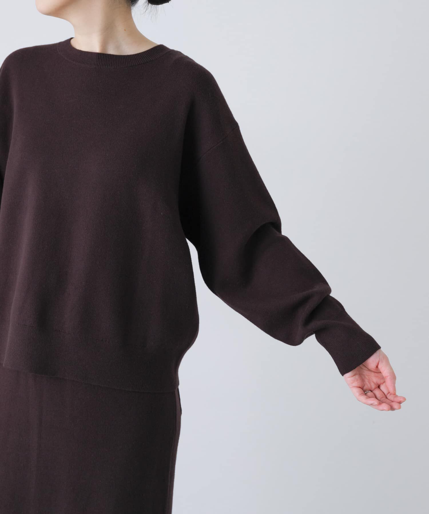 かぐれ「コットンカシミヤプルオーバー」|ニット・セーター|