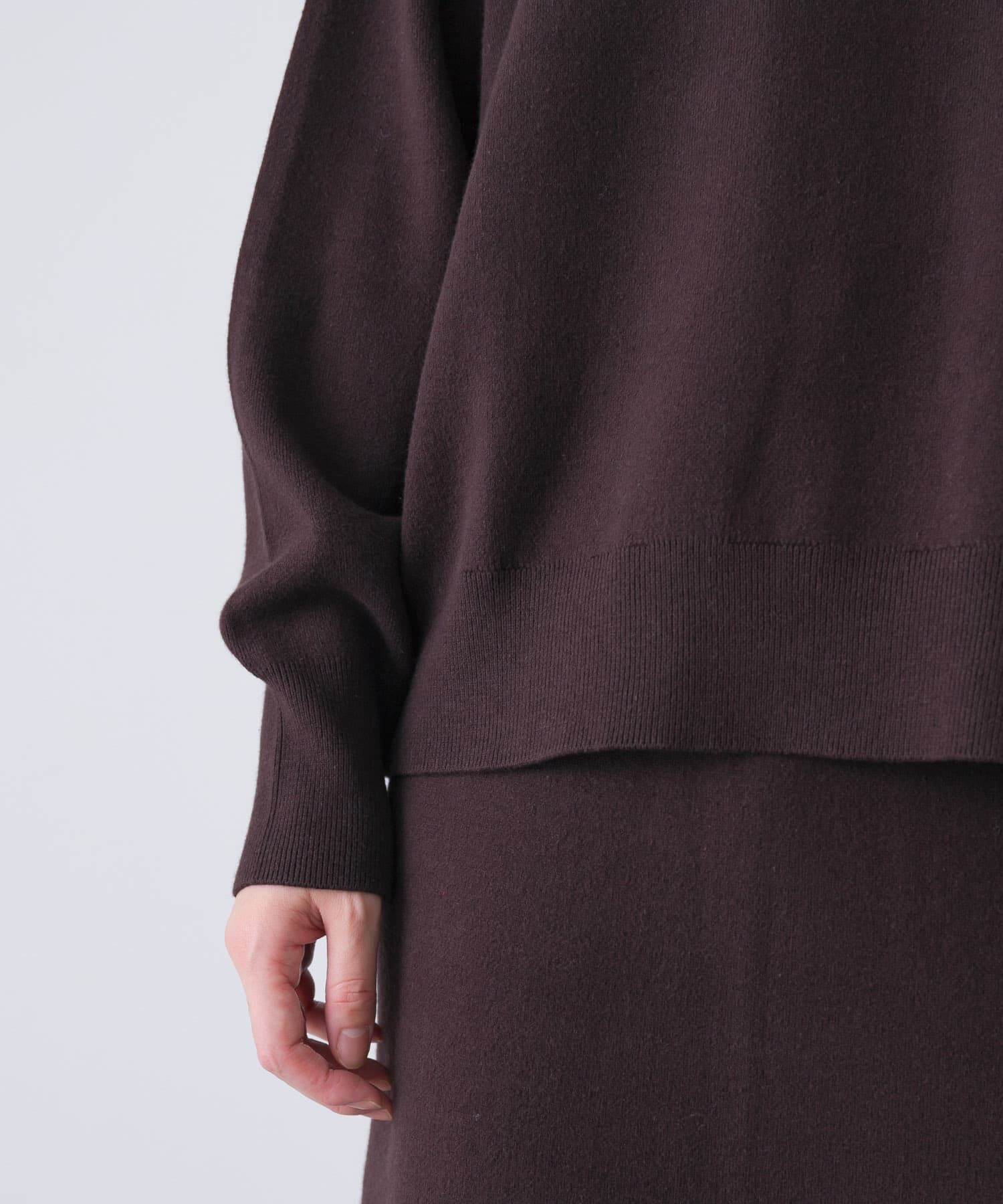 かぐれ「コットンカシミヤプルオーバー」|ニット・セーター|