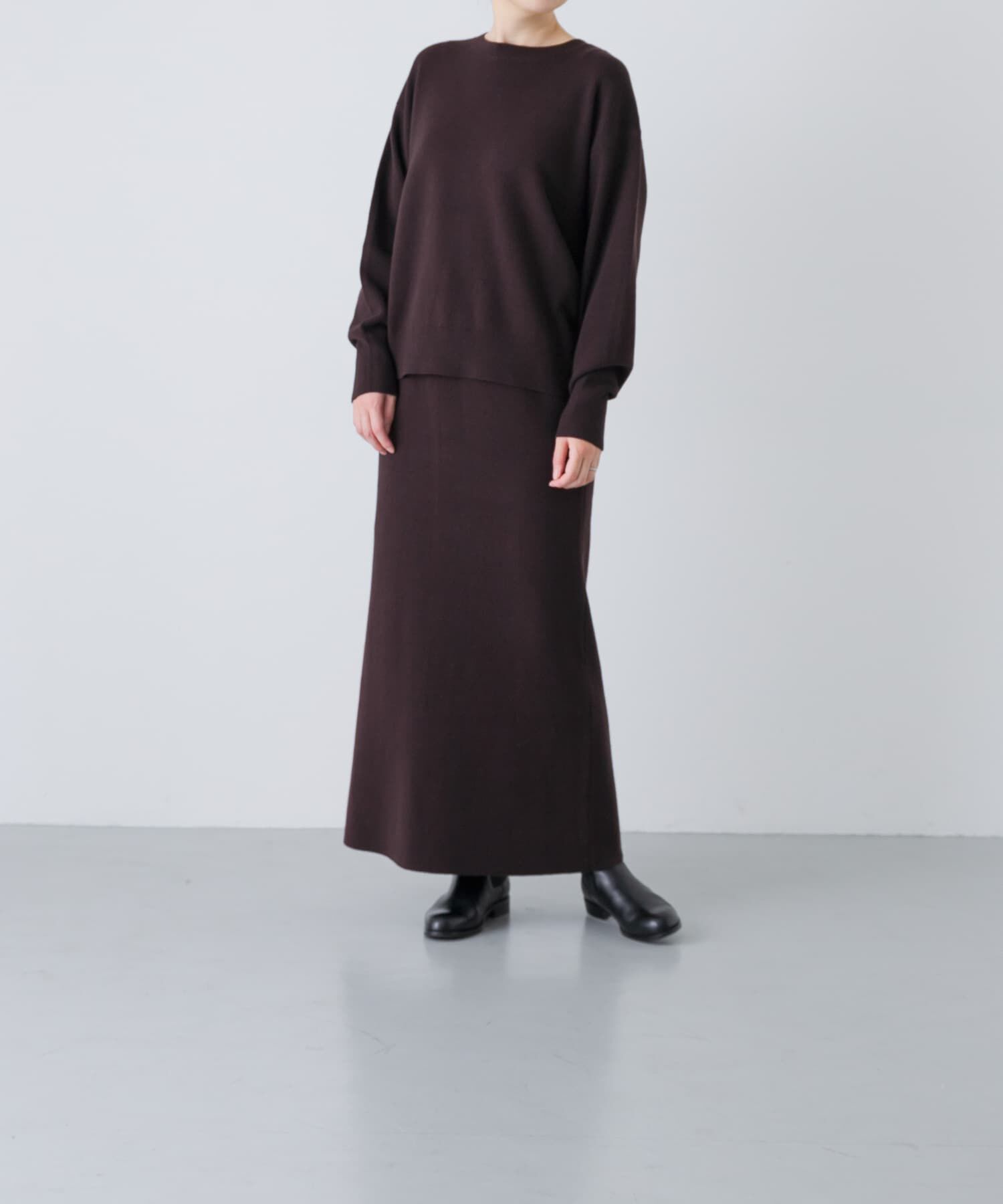 かぐれ「コットンカシミヤプルオーバー」|ニット・セーター|