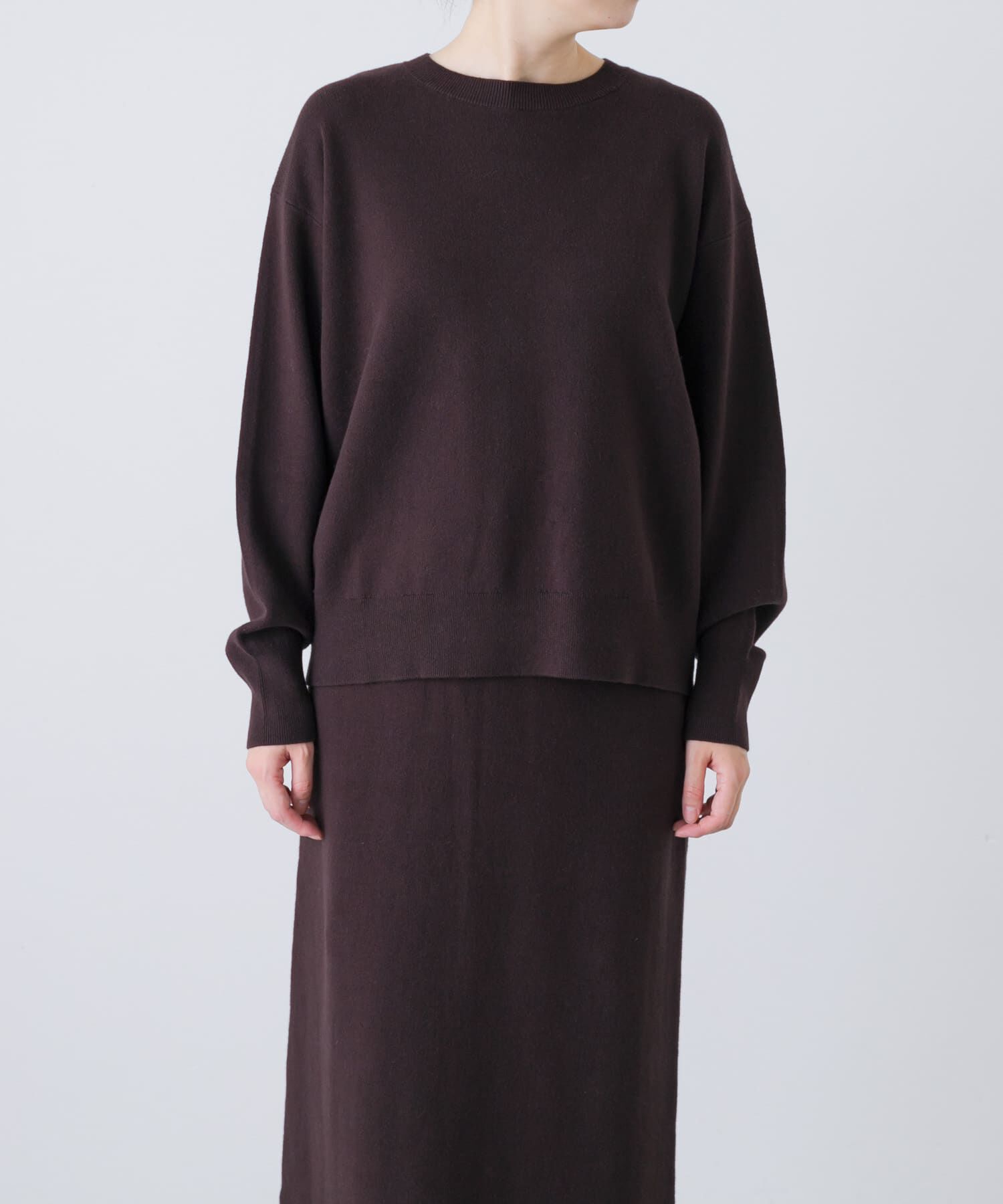 かぐれ「コットンカシミヤプルオーバー」|ニット・セーター|