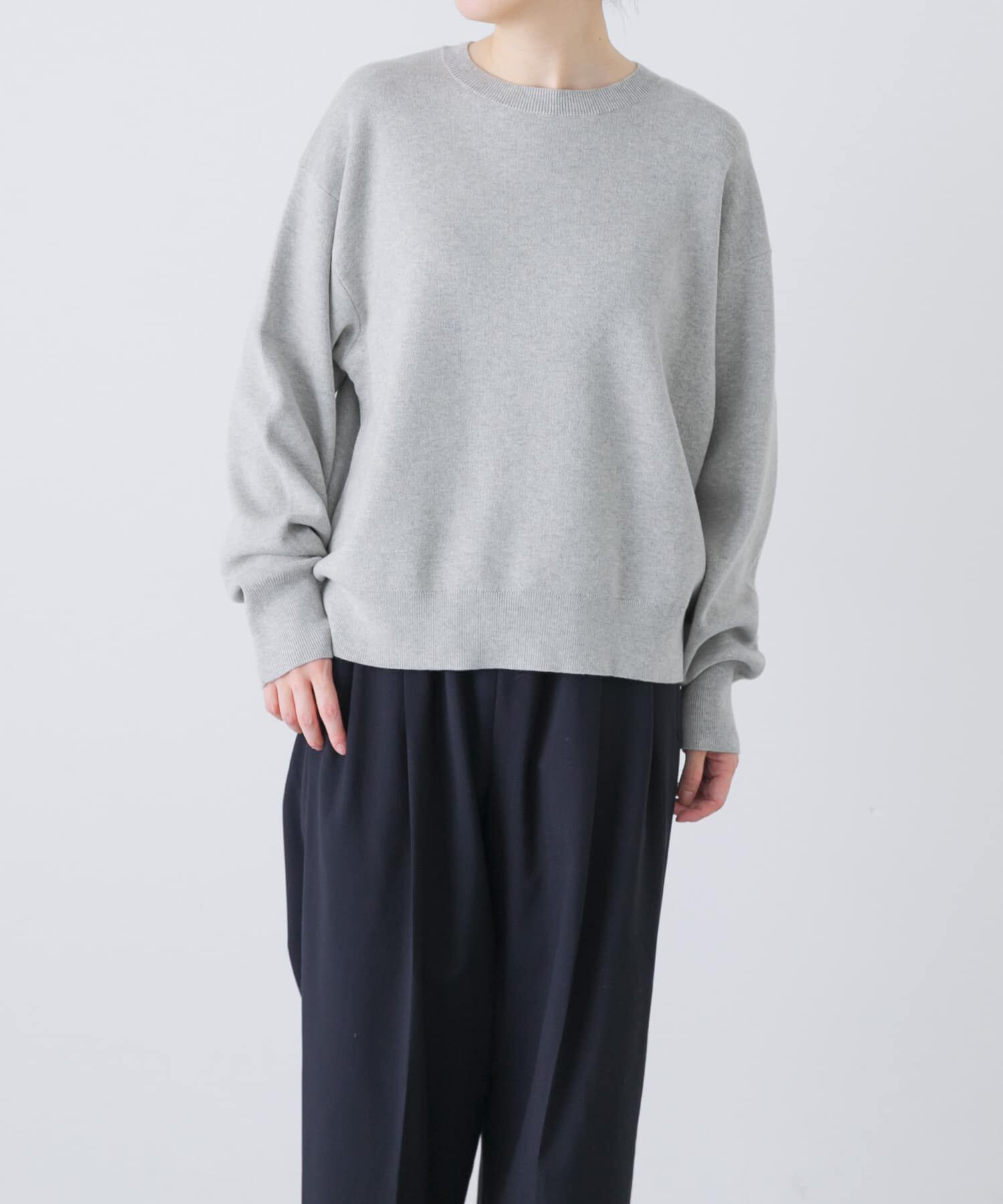 かぐれ「コットンカシミヤプルオーバー」|ニット・セーター|