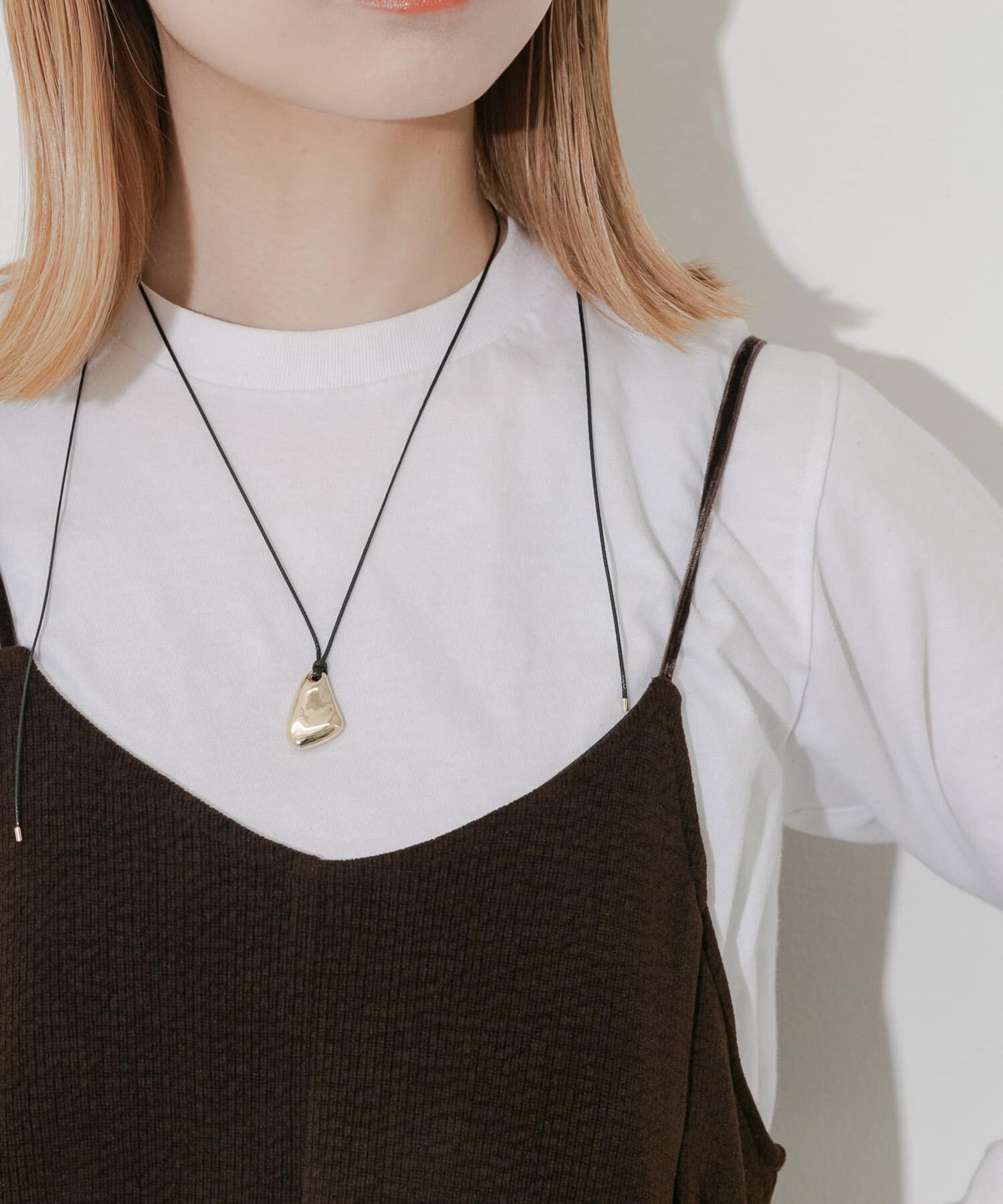 SMELLY「ニュアンスメタルトップコードネックレス」|ネックレス|ゴールド系その他