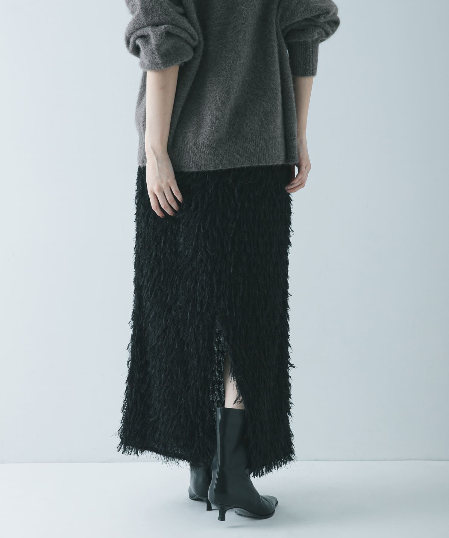 URBAN RESEARCH「フリンジジャガードスカート」|スカート|