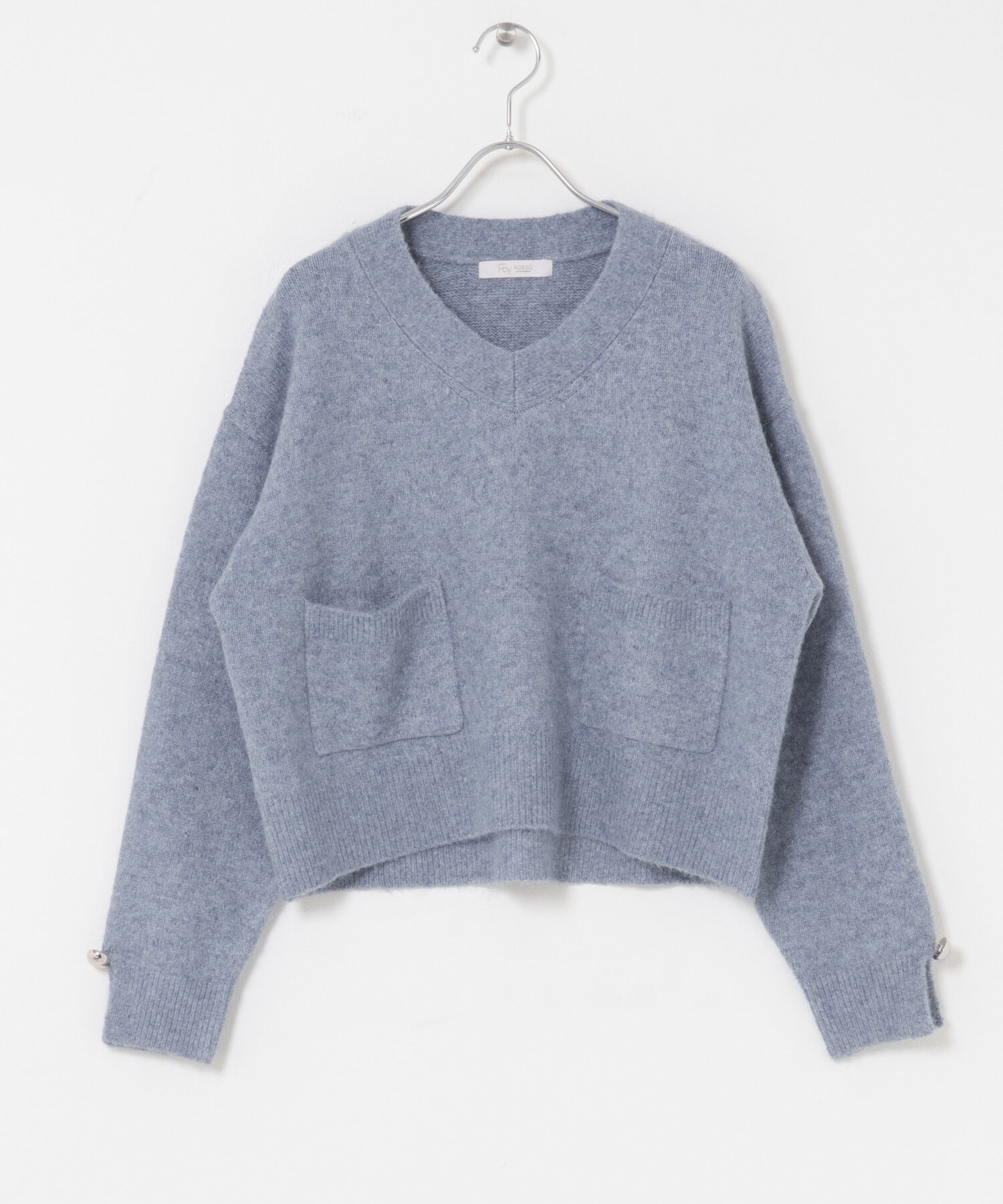 URBAN RESEARCH ROSSO「F by ROSSO　Vネック釦デザインニット」|ニット・セーター|