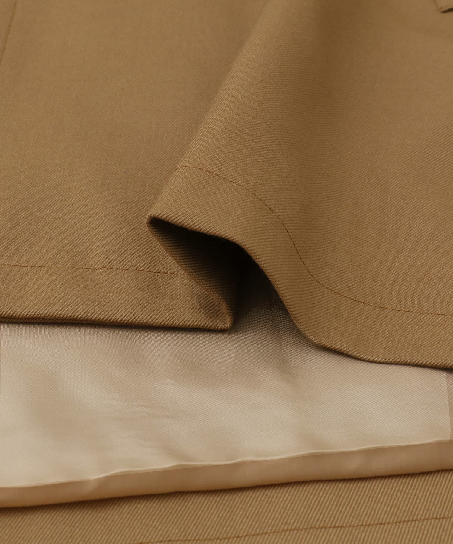 かぐれ「ウールスタンドカラーワイドコート」|ノーカラーコート|