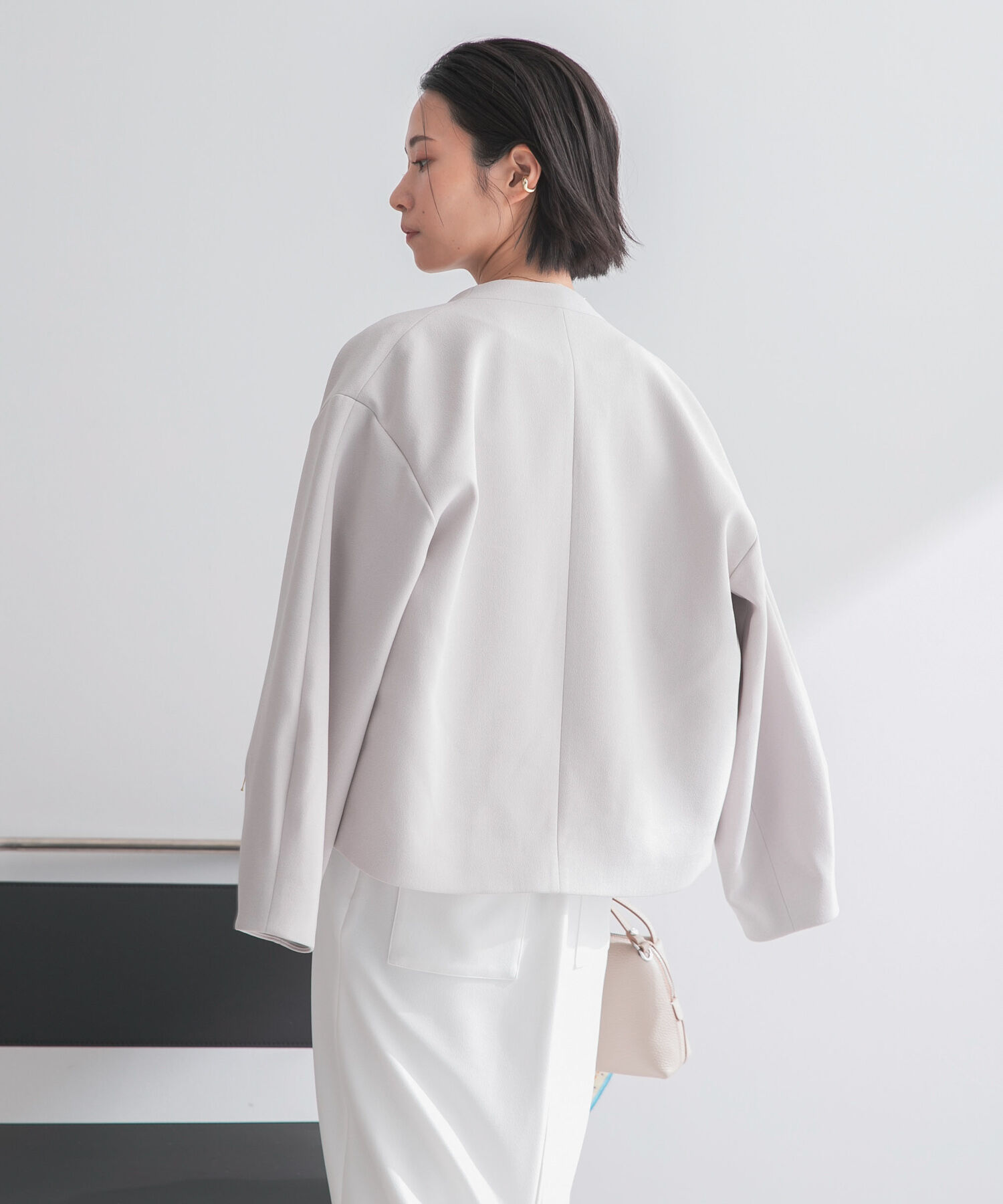 URBAN RESEARCH ROSSO「ストレッチジョーゼットブルゾン」|ブルゾン・スタジャン|