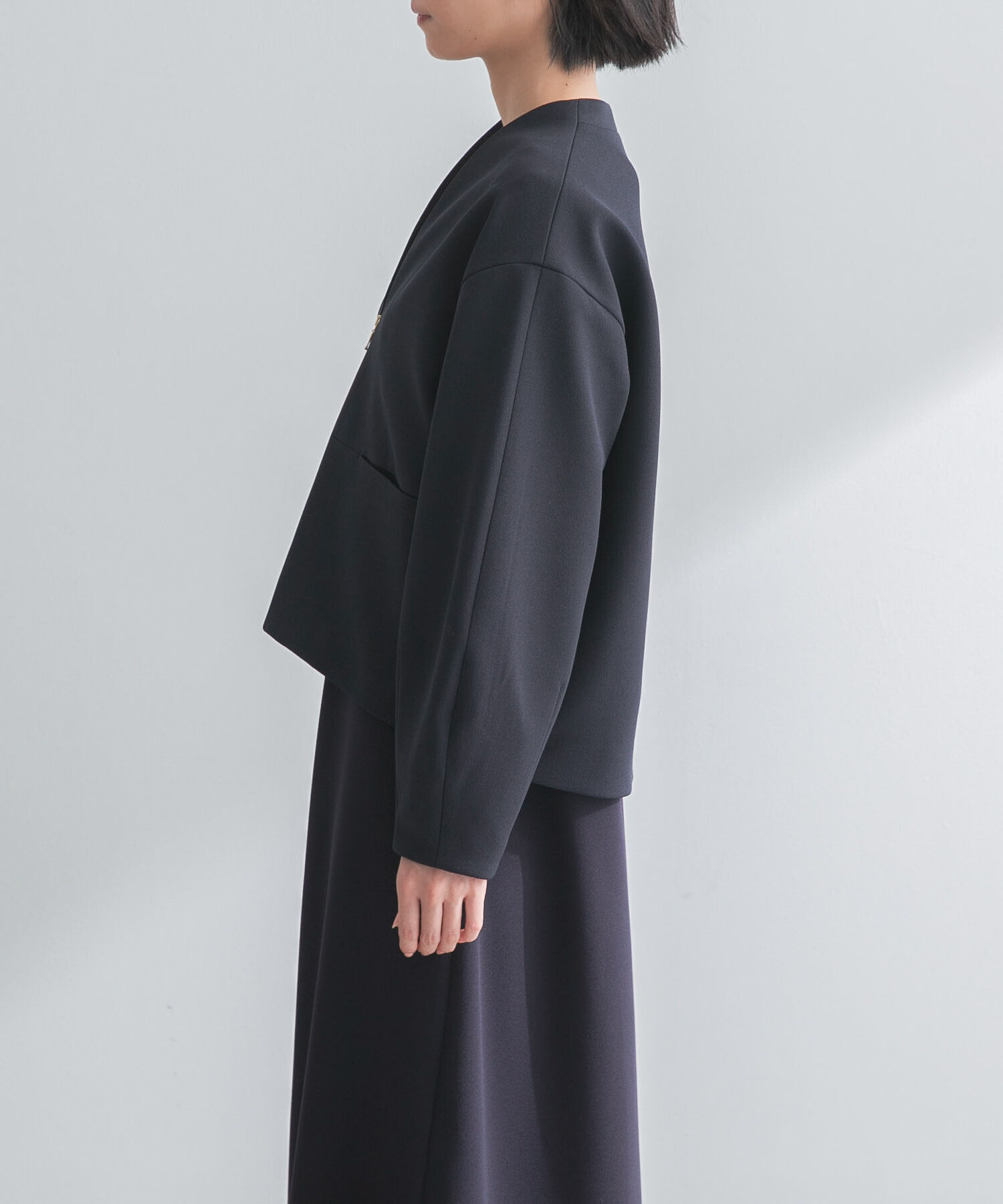 URBAN RESEARCH ROSSO「ストレッチジョーゼットブルゾン」|ブルゾン・スタジャン|