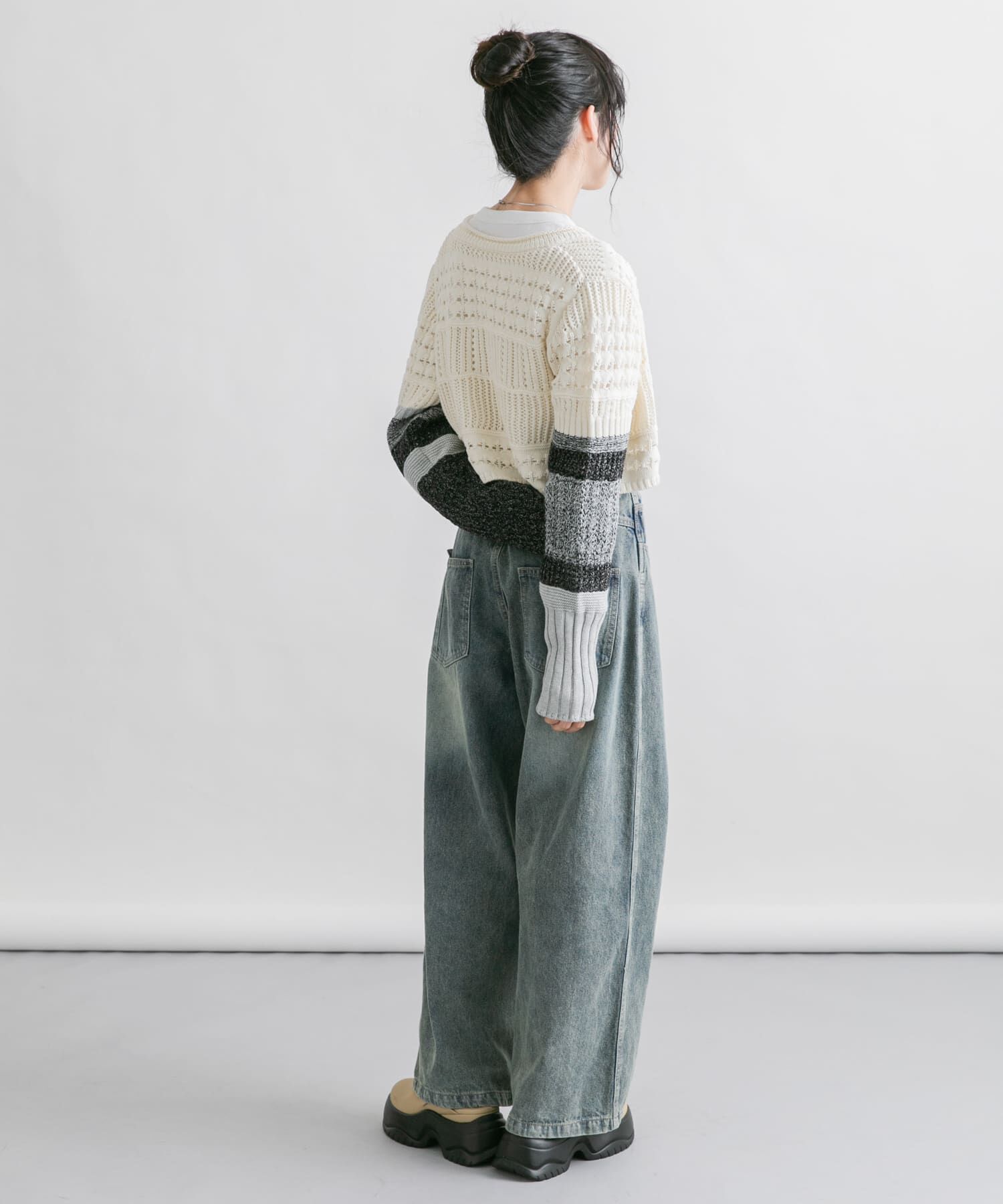  「パッチワークショートカーディガン」|カーディガン|