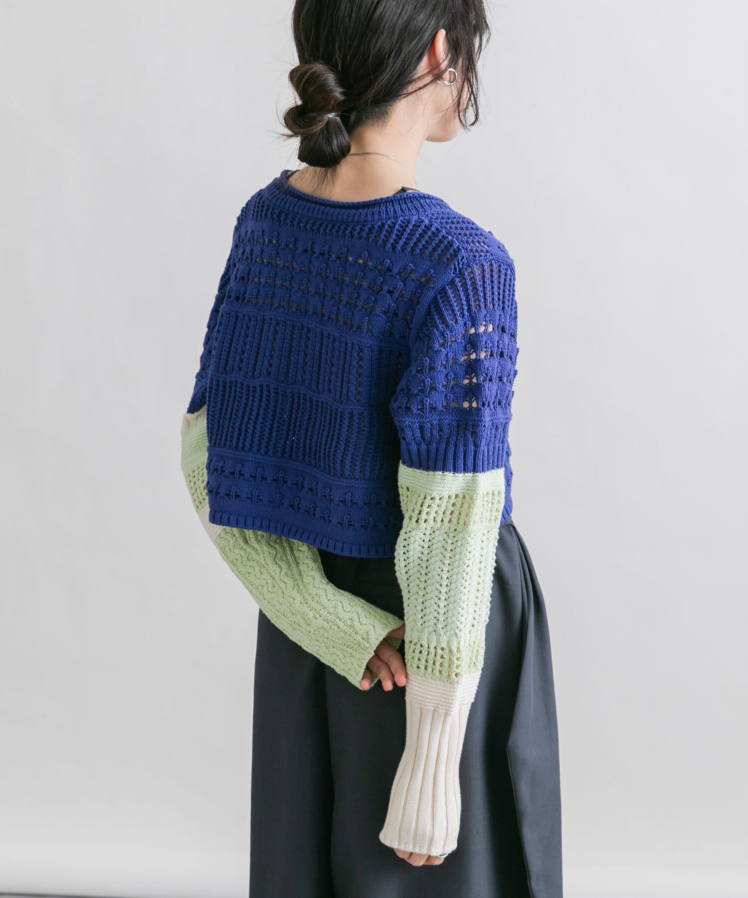  「パッチワークショートカーディガン」|カーディガン|