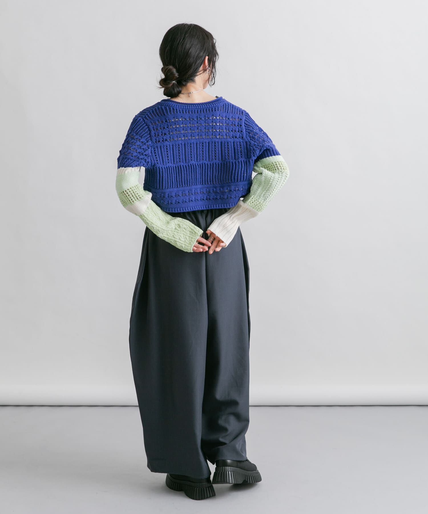  「パッチワークショートカーディガン」|カーディガン|