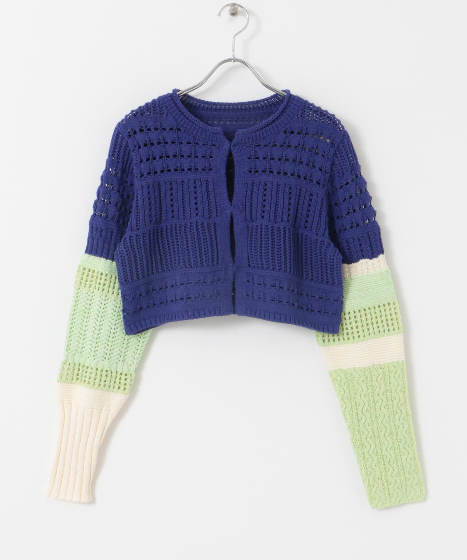  「パッチワークショートカーディガン」|カーディガン|