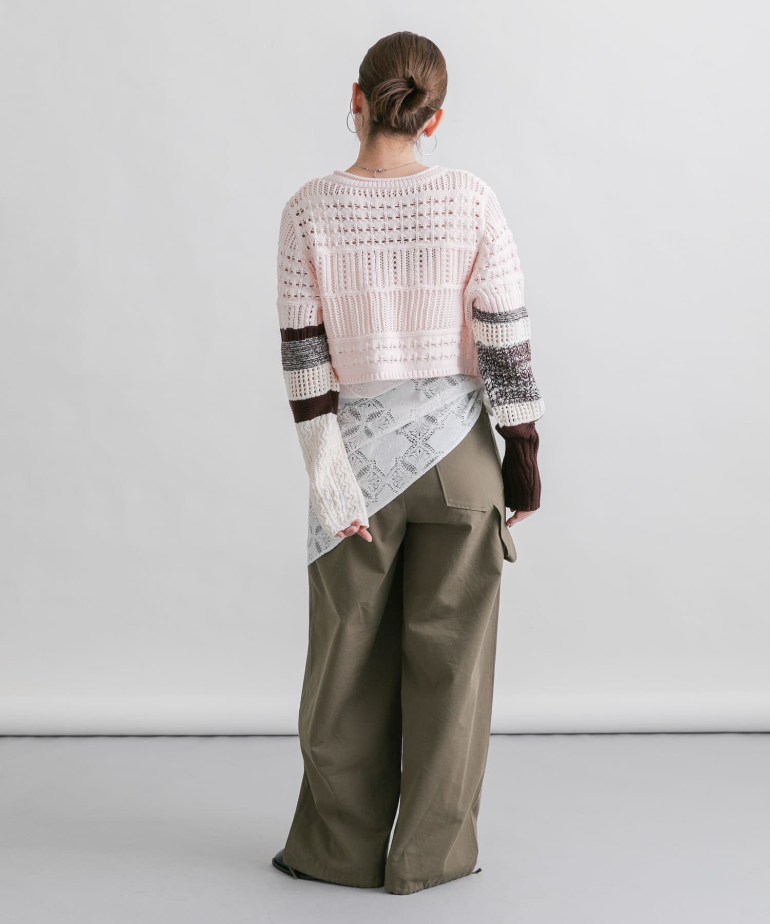  「パッチワークショートカーディガン」|カーディガン|