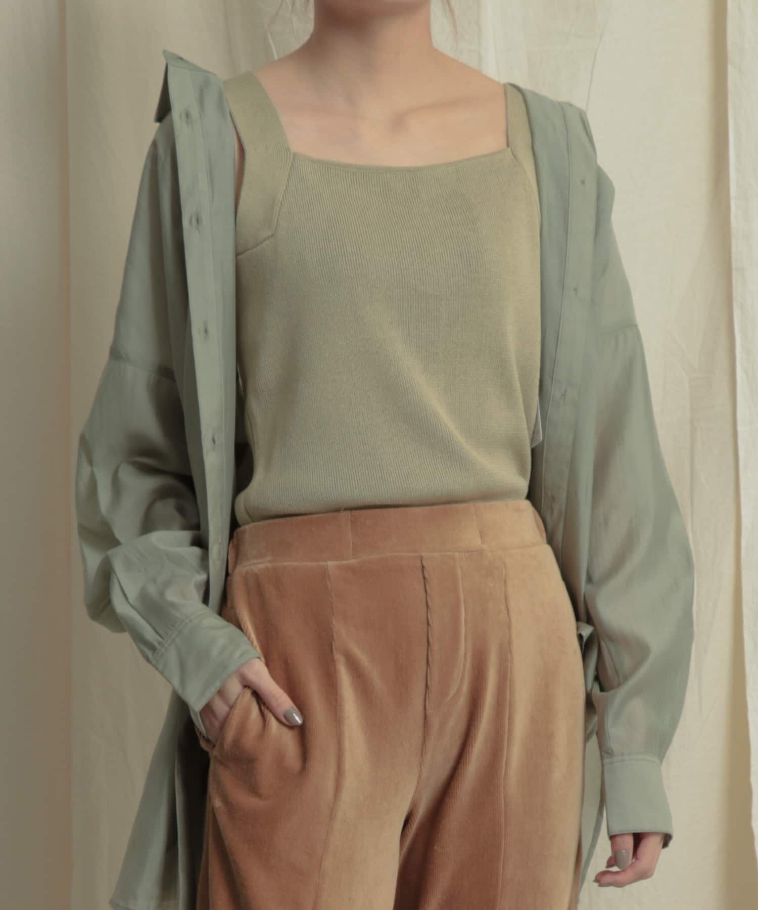 SENSE OF PLACE by URBAN RESEARCH「バッククロスニットタンクトップ」|ニット・セーター|