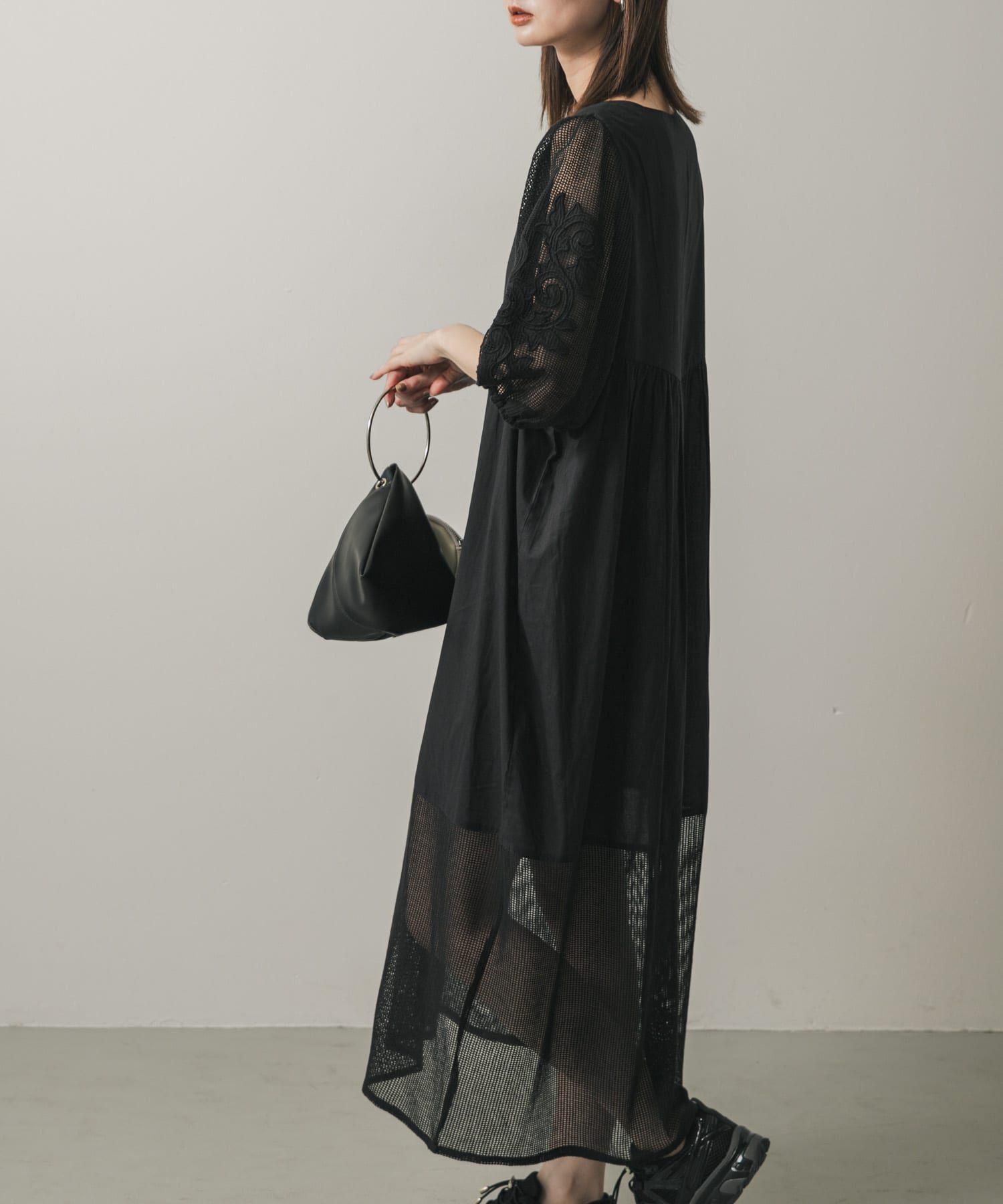 SENSE OF PLACE by URBAN RESEARCH「インドシシュウメッシュワンピース」|ワンピース|