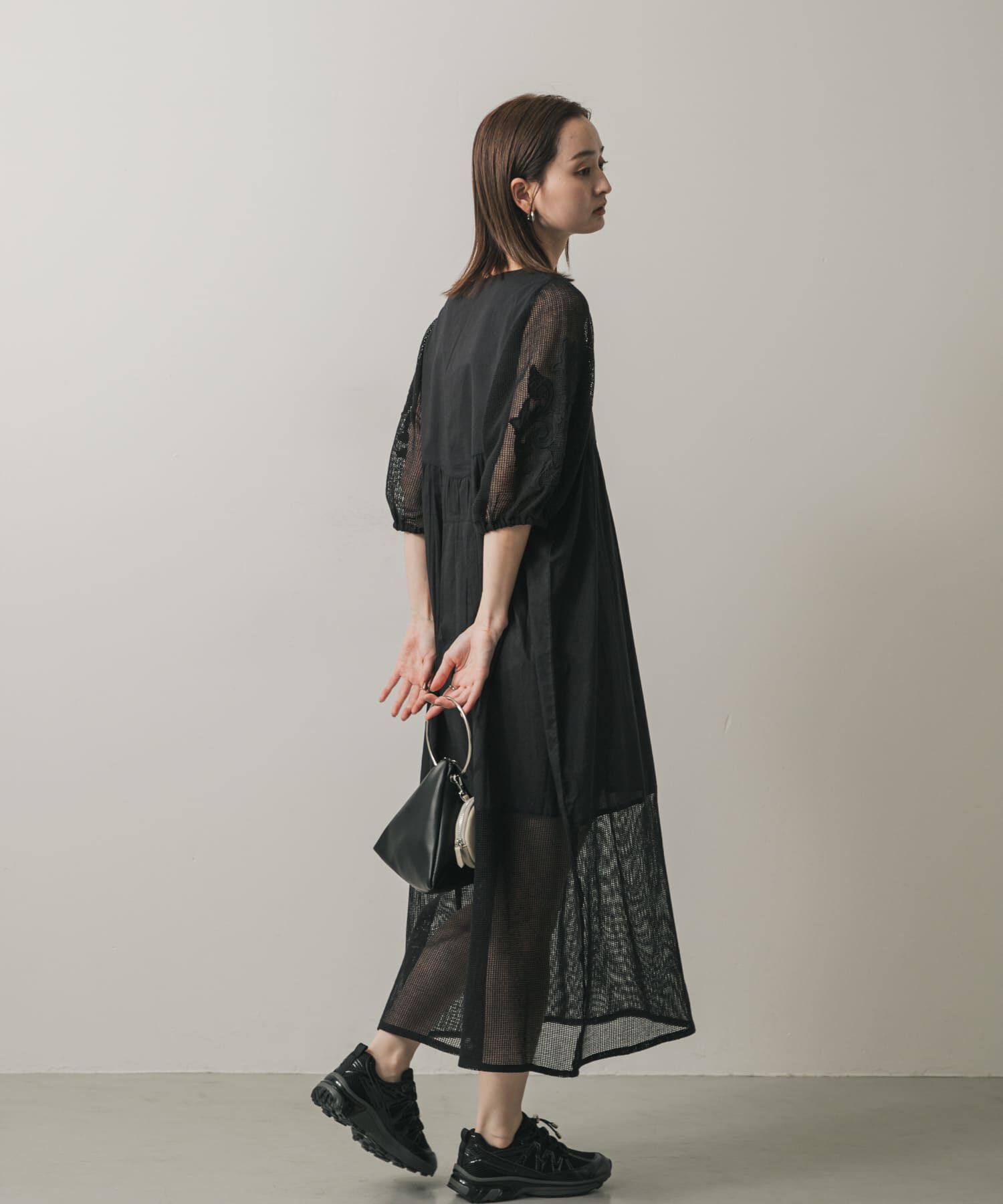 SENSE OF PLACE by URBAN RESEARCH「インドシシュウメッシュワンピース」|ワンピース|