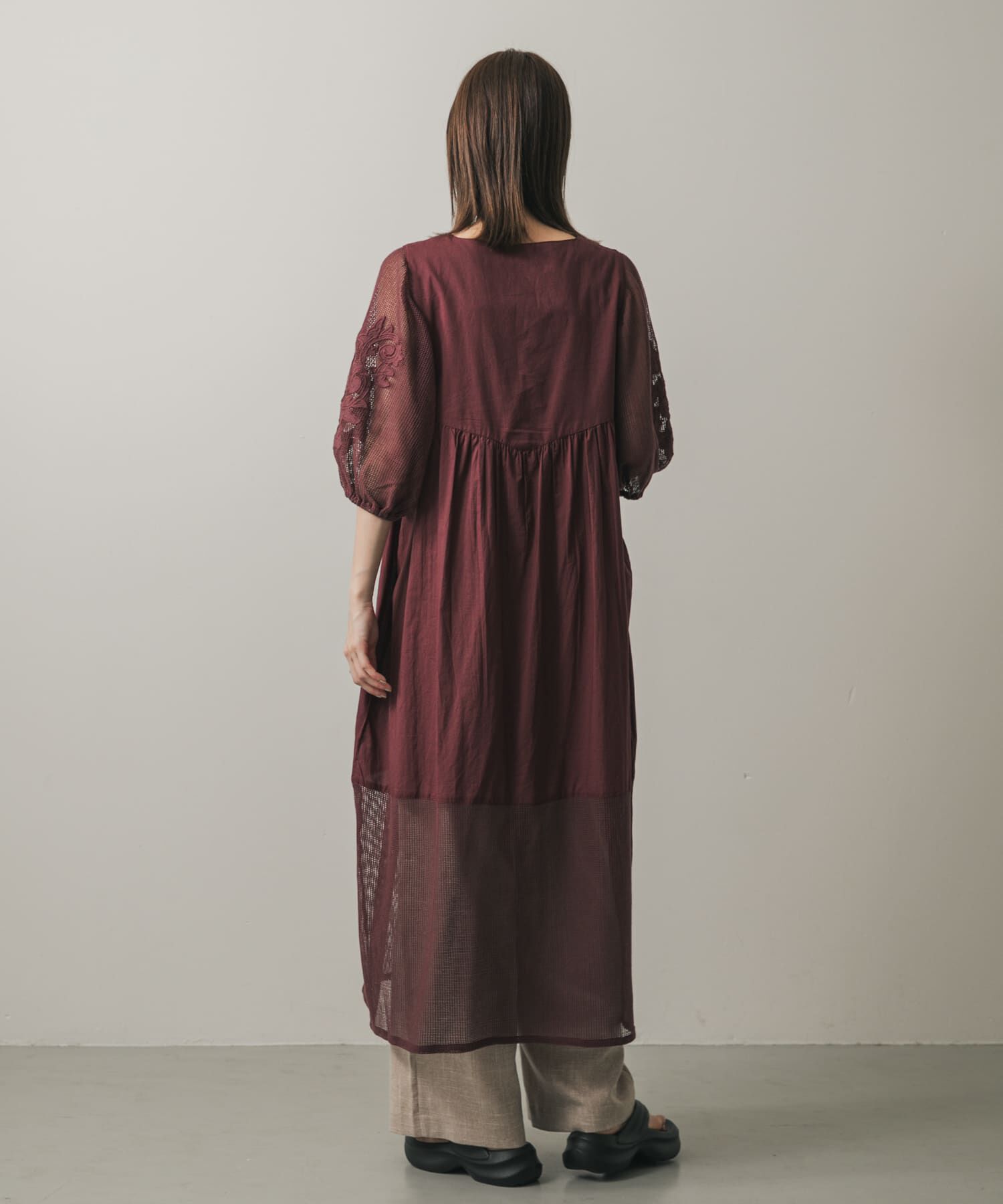 SENSE OF PLACE by URBAN RESEARCH「インドシシュウメッシュワンピース」|ワンピース|