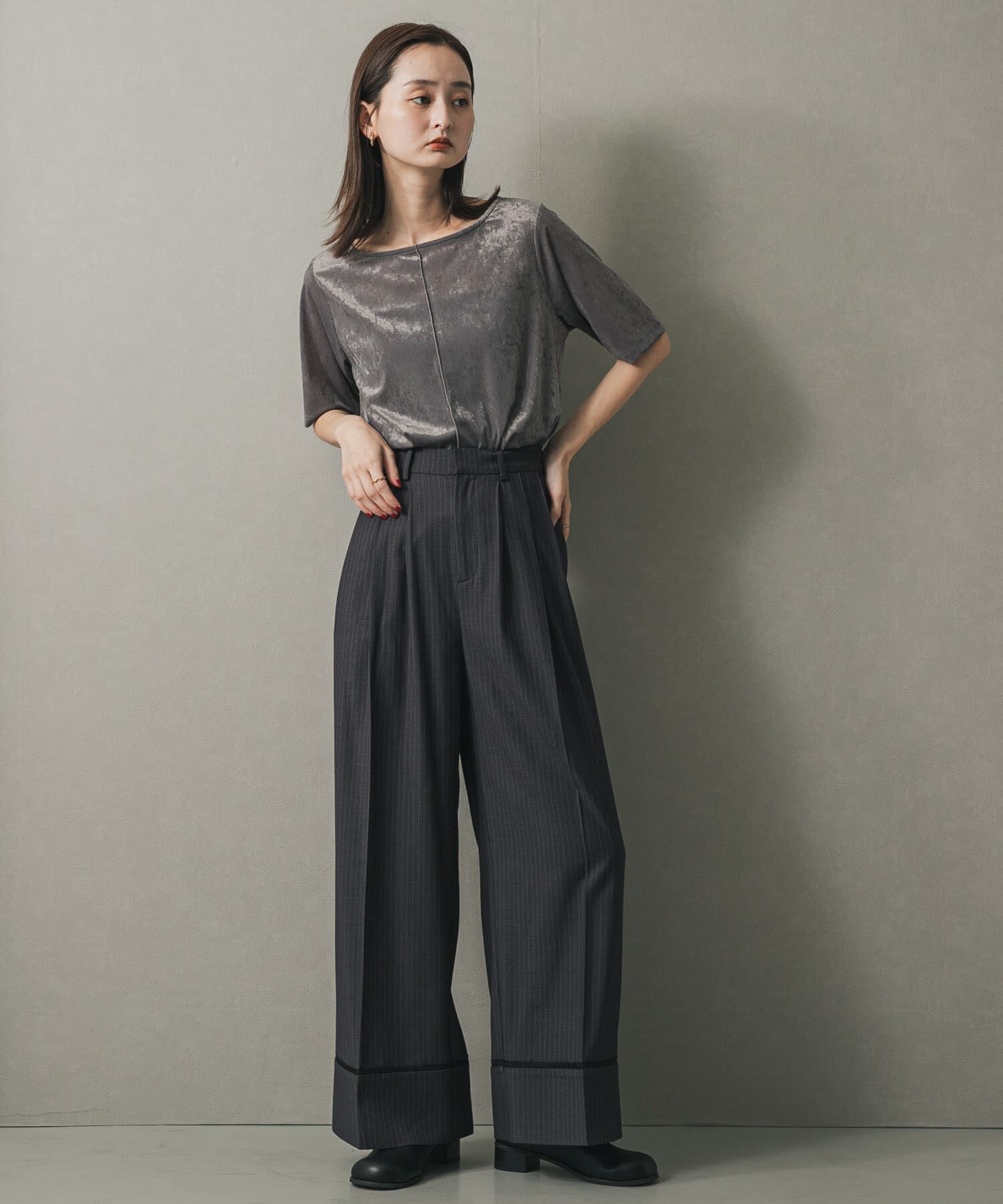 SENSE OF PLACE by URBAN RESEARCH「シアーベロアTシャツ(半袖)」|Tシャツ・カットソー|