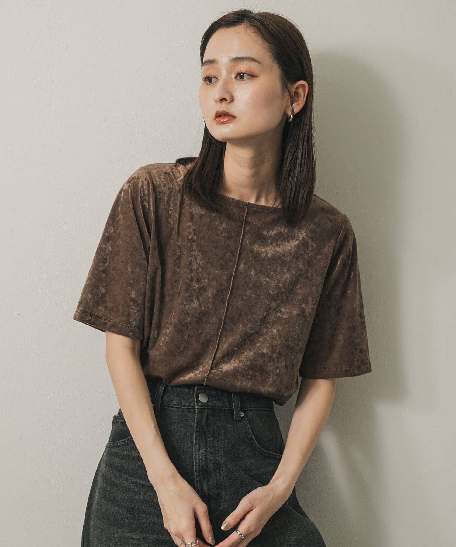 SENSE OF PLACE by URBAN RESEARCH「シアーベロアTシャツ(半袖)」|Tシャツ・カットソー|