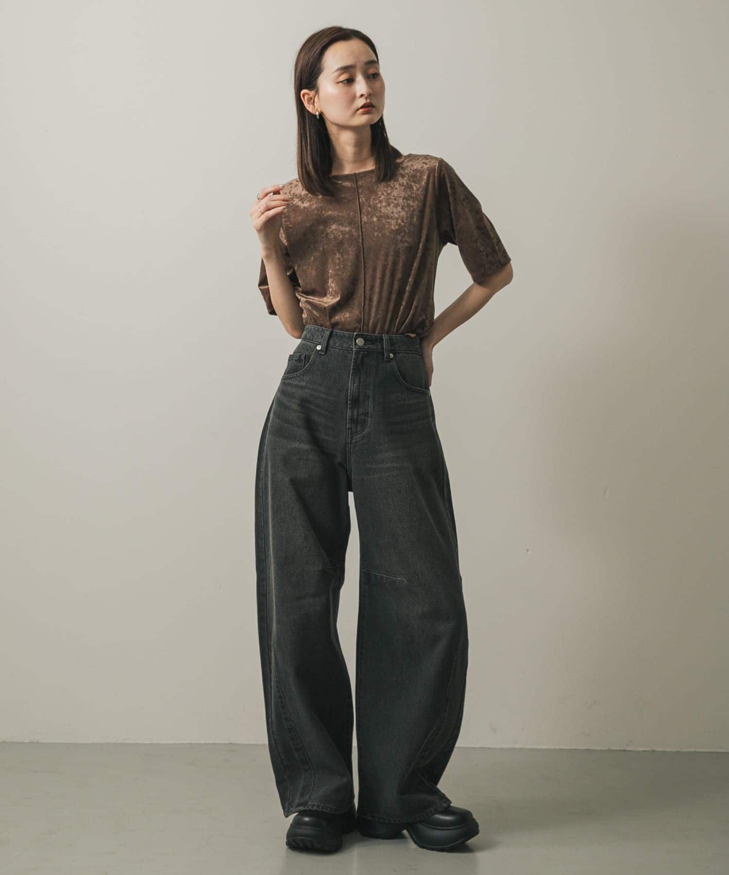 SENSE OF PLACE by URBAN RESEARCH「シアーベロアTシャツ(半袖)」|Tシャツ・カットソー|