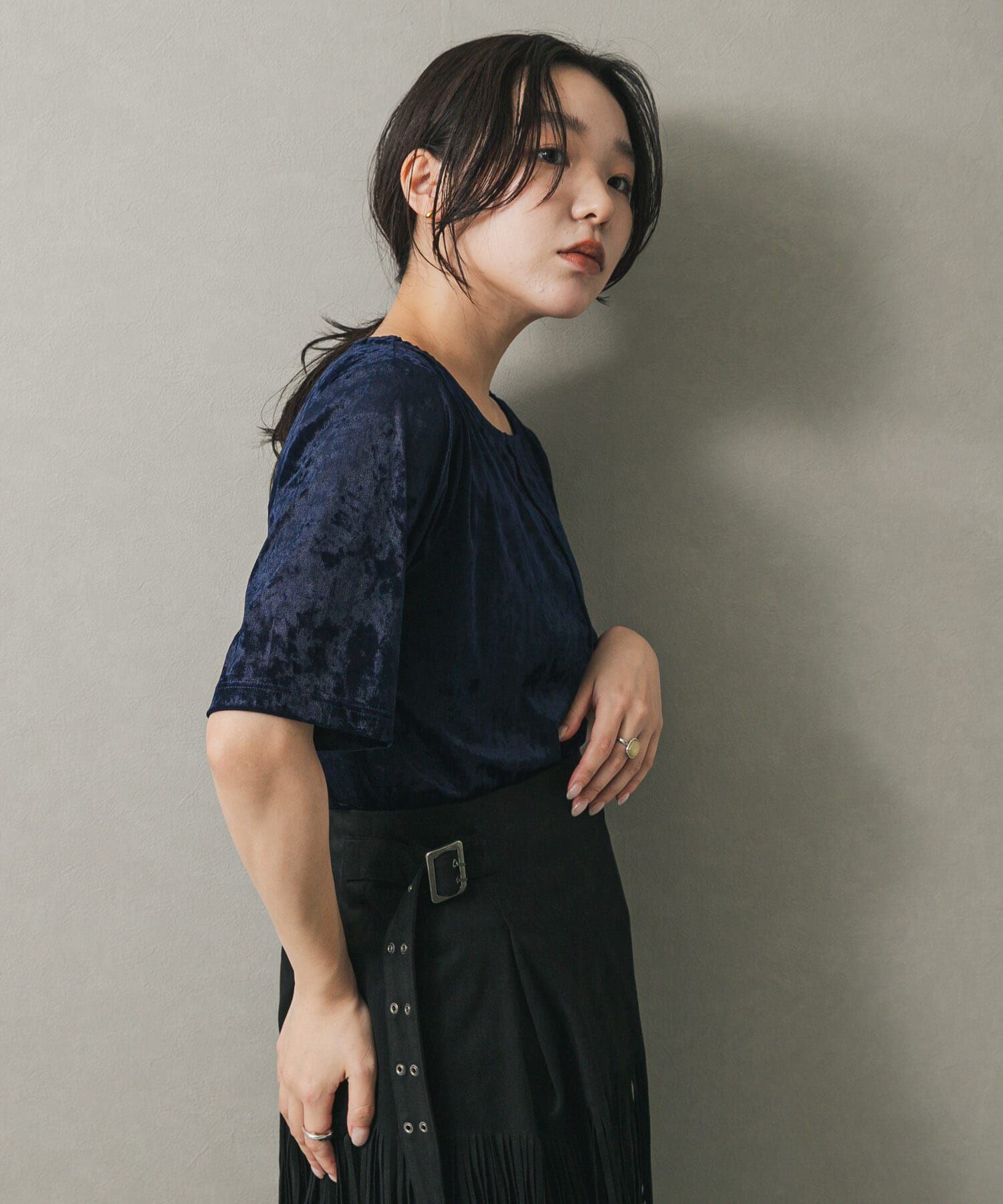 SENSE OF PLACE by URBAN RESEARCH「シアーベロアTシャツ(半袖)」|Tシャツ・カットソー|