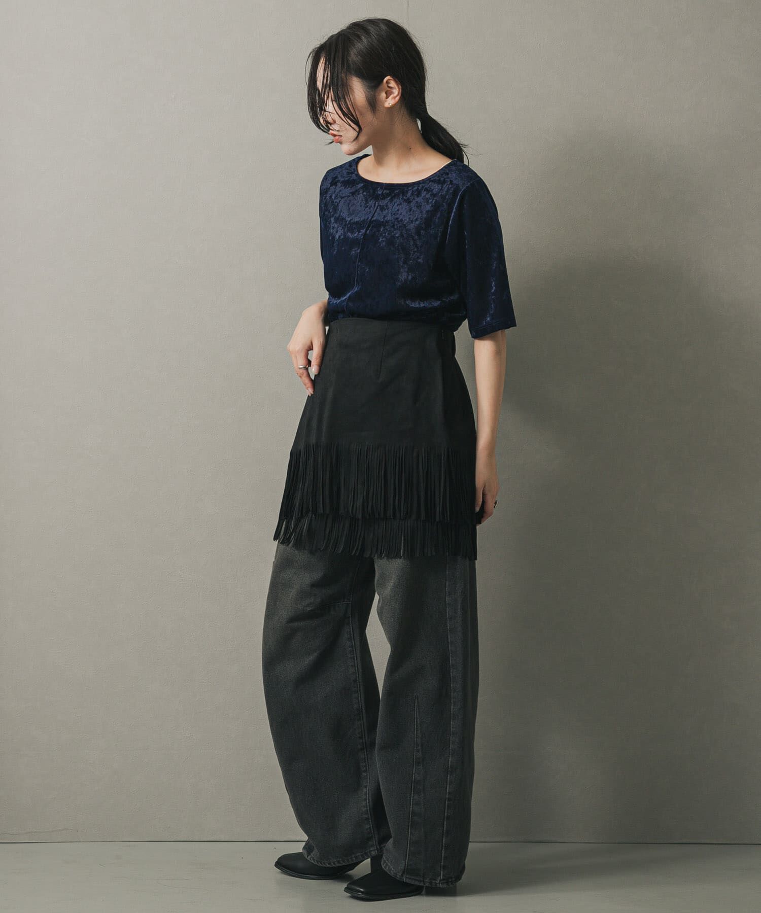 SENSE OF PLACE by URBAN RESEARCH「シアーベロアTシャツ(半袖)」|Tシャツ・カットソー|