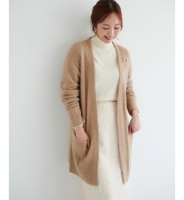  「FOX&times;アンゴラガウンカーディガン」|カーディガン|