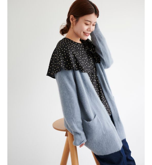  「FOX&times;アンゴラガウンカーディガン」|カーディガン|