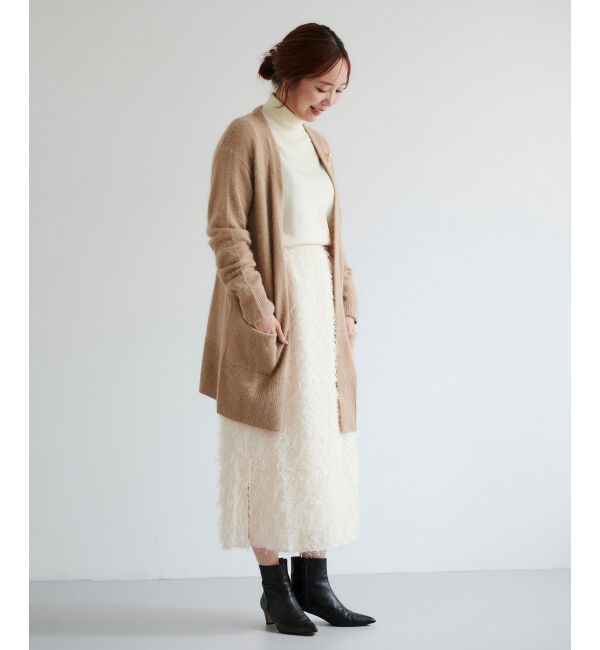  「FOX&times;アンゴラガウンカーディガン」|カーディガン|