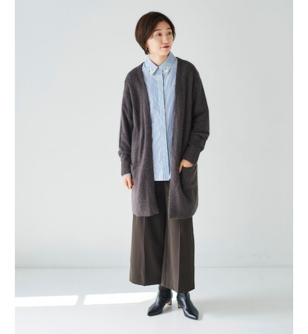  「FOX&times;アンゴラガウンカーディガン」|カーディガン|