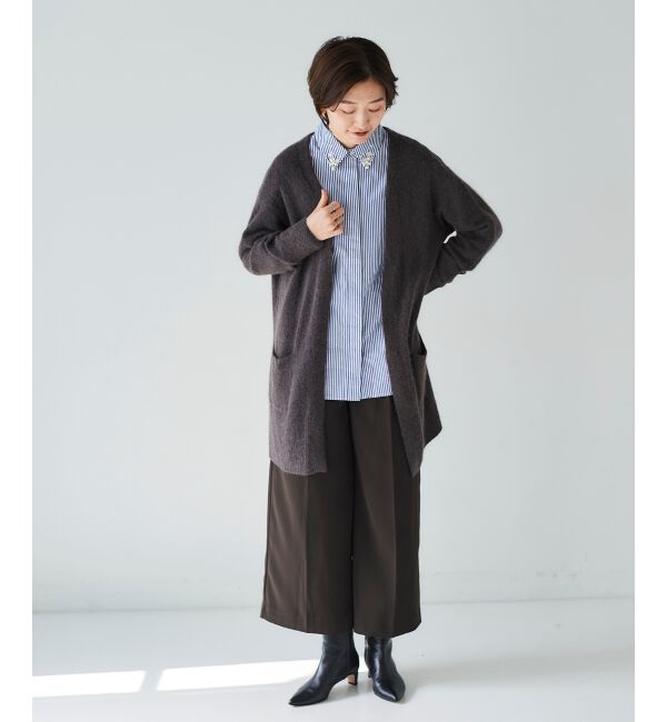  「FOX&times;アンゴラガウンカーディガン」|カーディガン|