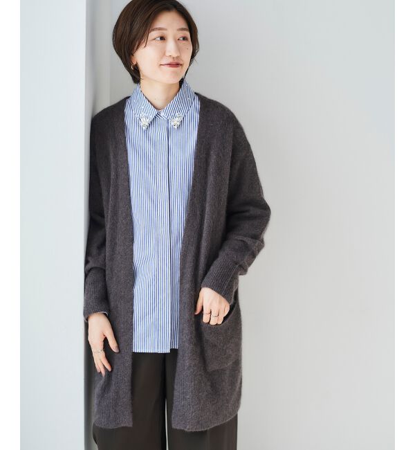  「FOX&times;アンゴラガウンカーディガン」|カーディガン|