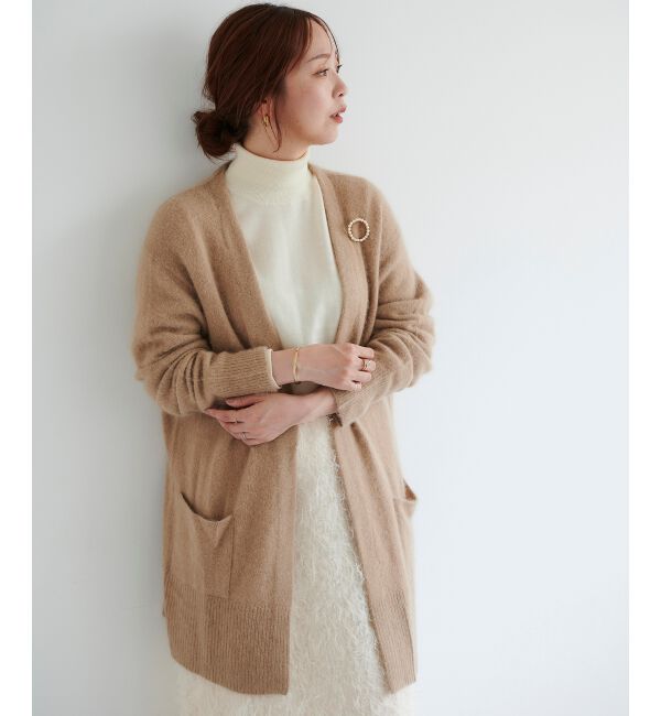  「FOX&times;アンゴラガウンカーディガン」|カーディガン|