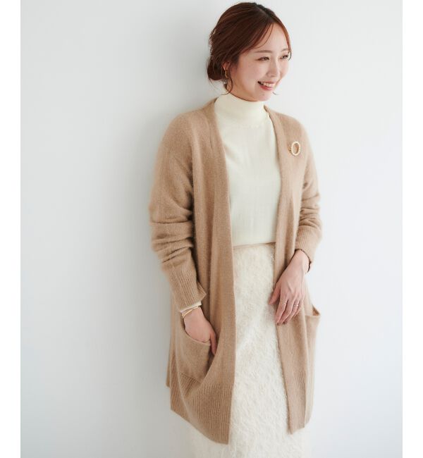  「FOX&times;アンゴラガウンカーディガン」|カーディガン|