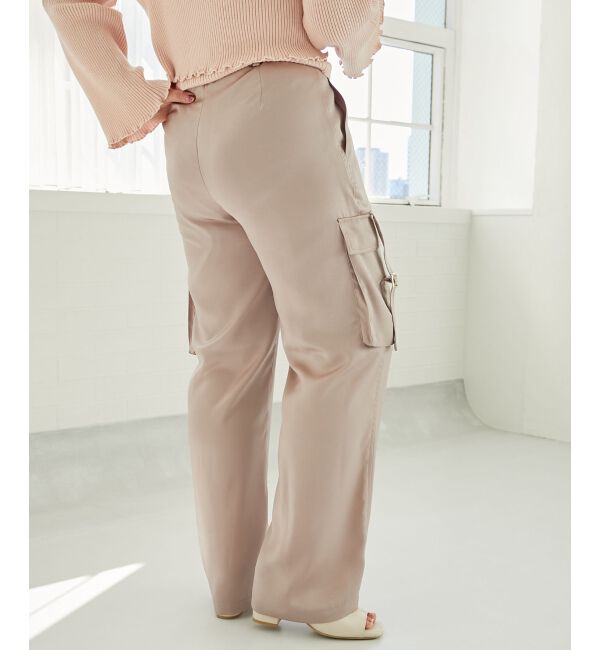 MAJESTICLEGON「サテンカーゴパンツ」|カーゴ|