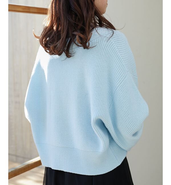 MAJESTICLEGON「ビジュー釦ショートカーディガン」|カーディガン|