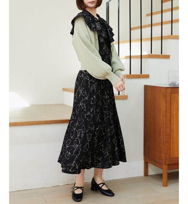 MAJESTICLEGON「ビジュー釦ショートカーディガン」|カーディガン|