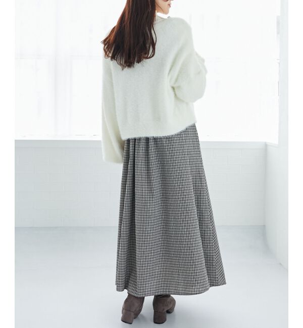 MAJESTICLEGON「キラキラビーズ刺繍シャギーカーデ」|カーディガン|