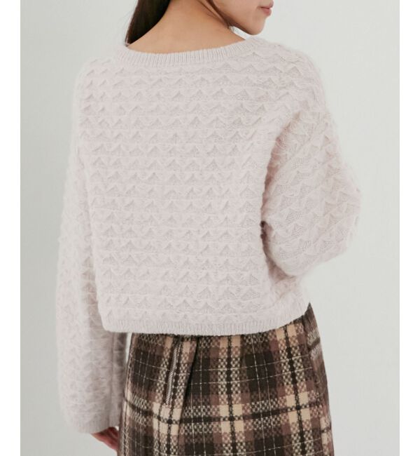  「フロントリボンショートカーディガン」|カーディガン|