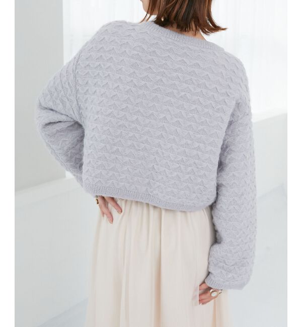  「フロントリボンショートカーディガン」|カーディガン|