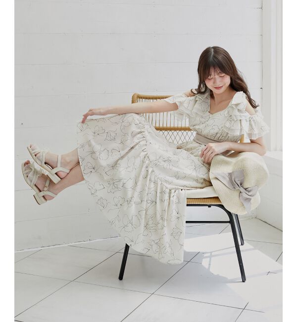  「シアーフリルサンダル」|サンダル|