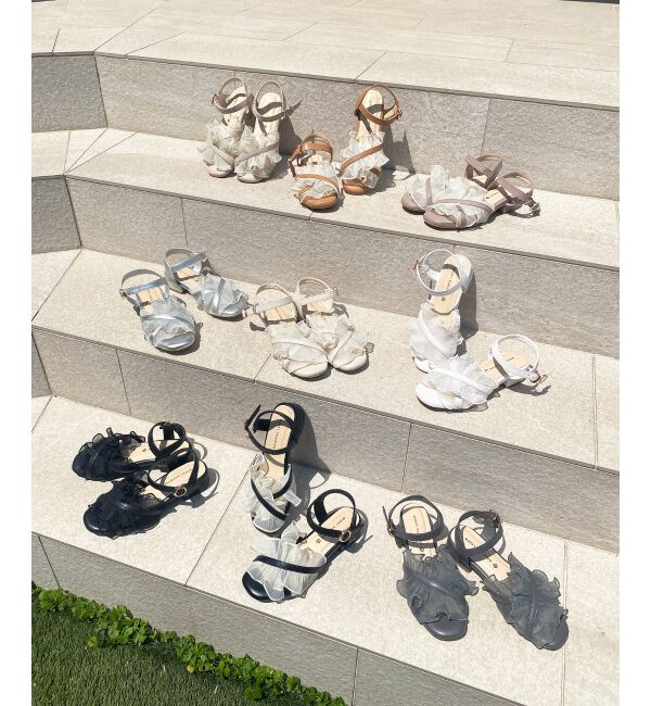  「シアーフリルサンダル」|サンダル|