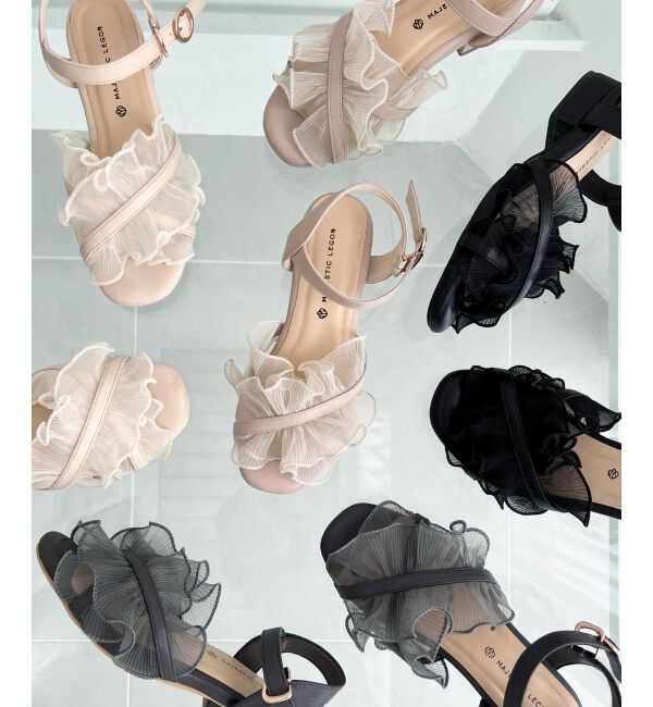  「シアーフリルサンダル」|サンダル|